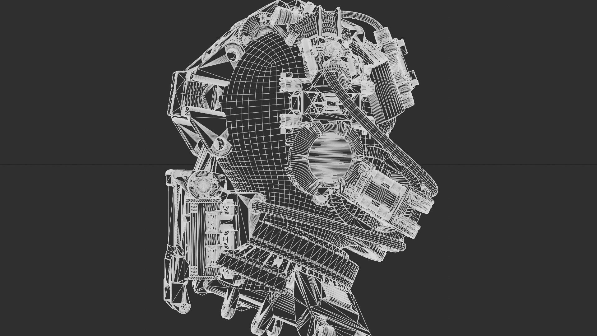 Sci-fi Character Cyborg 008 3D model_27