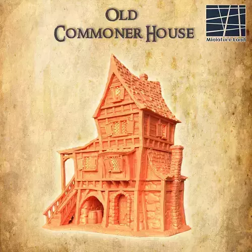 Old Commoner House Tabletop Terrain 28 MM