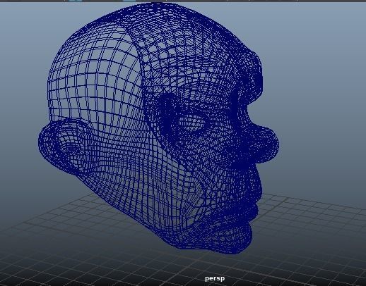 Joker Mask Low Poly Low-poly 3D model_14