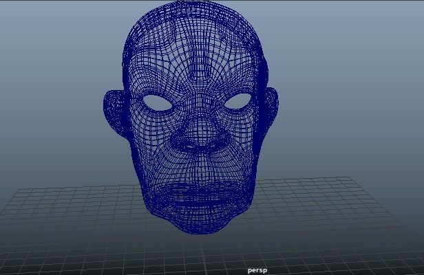 Joker Mask Low Poly Low-poly 3D model_10