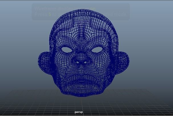 Joker Mask Low Poly Low-poly 3D model_16