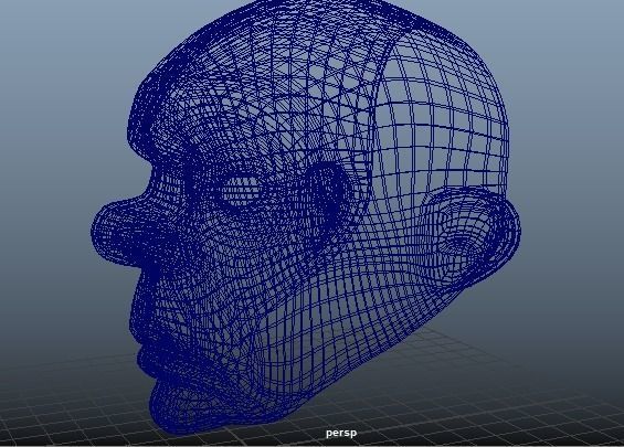 Joker Mask Low Poly Low-poly 3D model_19