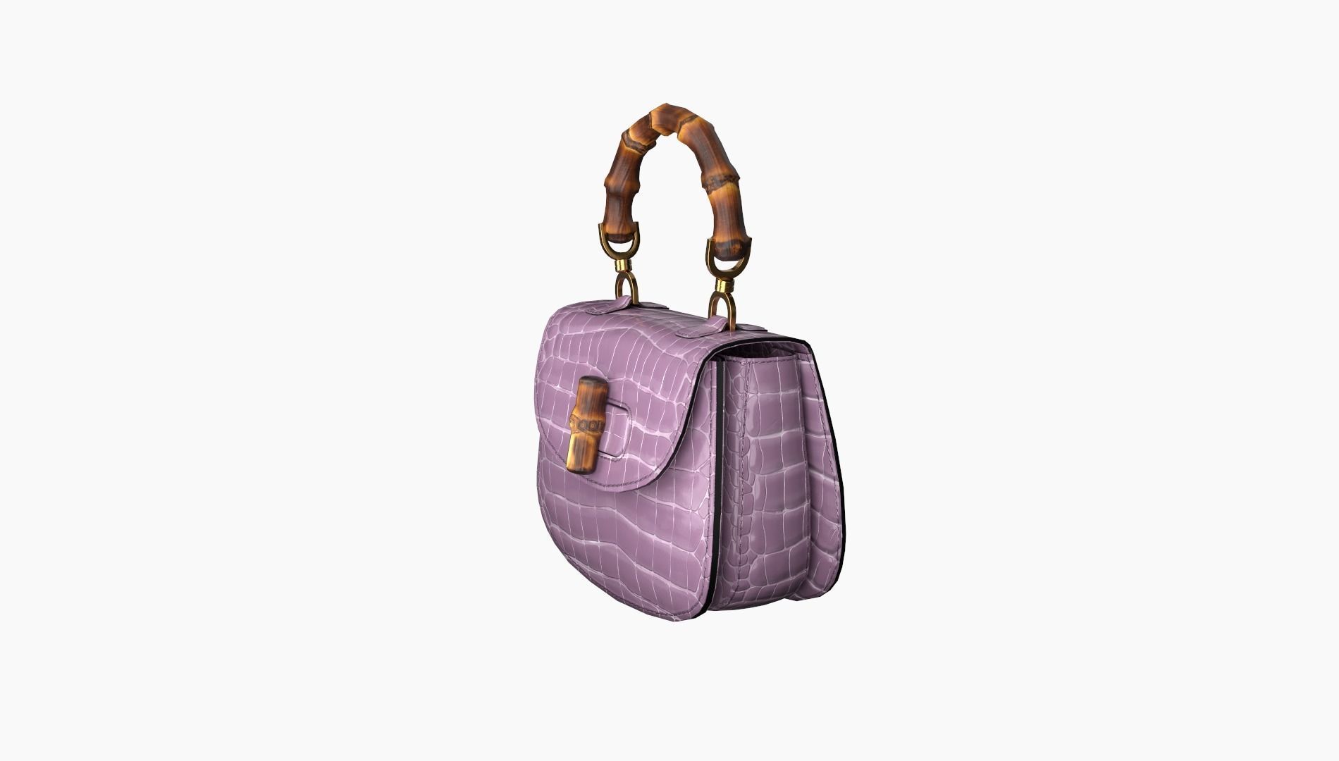 handbag-Gucci Low-poly 3D model_8