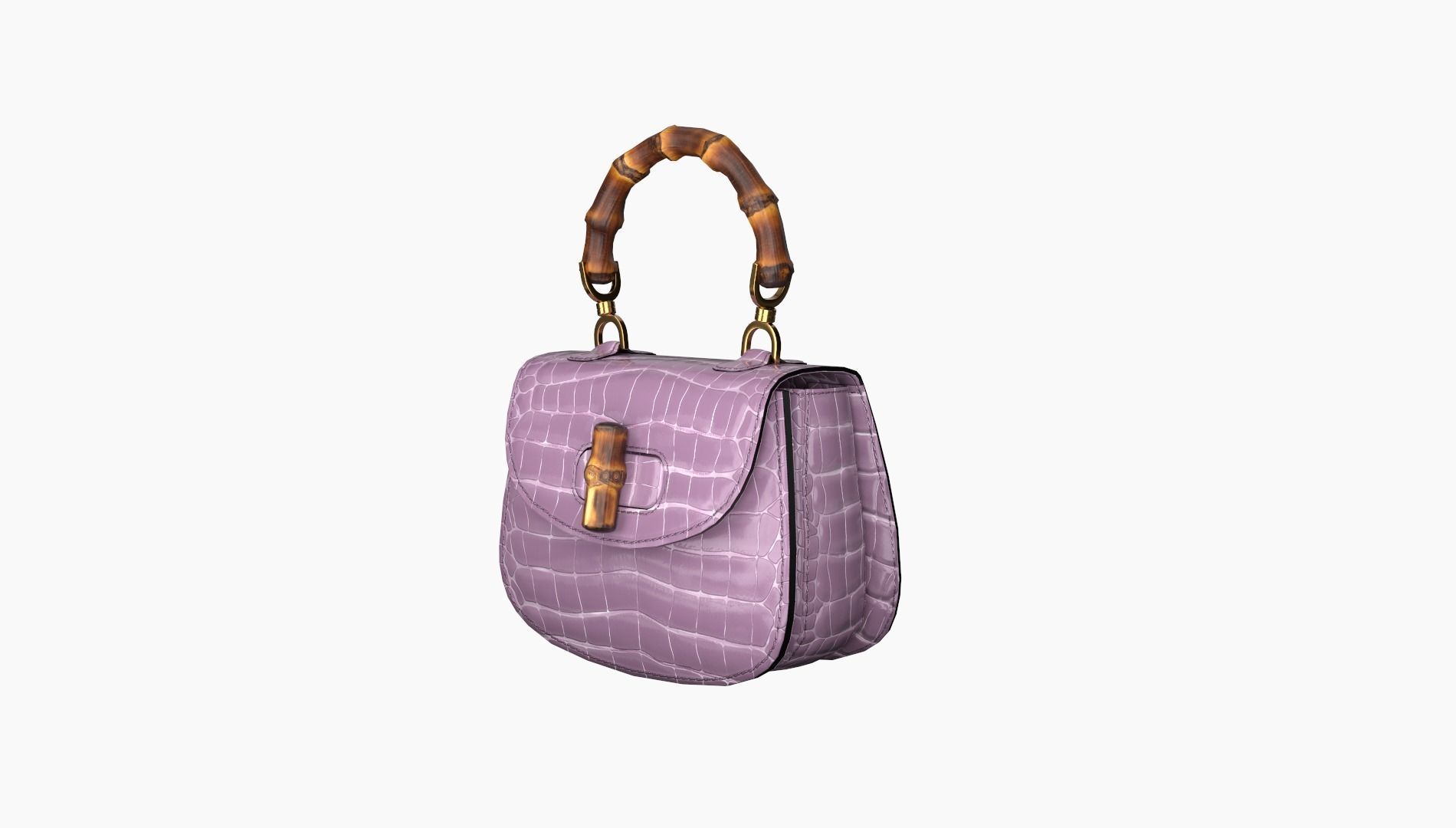 handbag-Gucci Low-poly 3D model_7