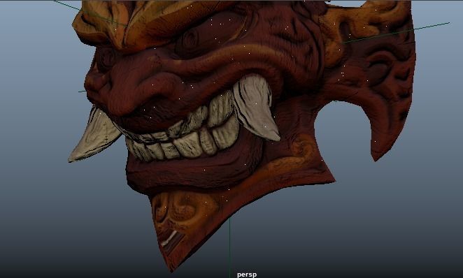 L P Mask Low Poly Low-poly 3D model_21