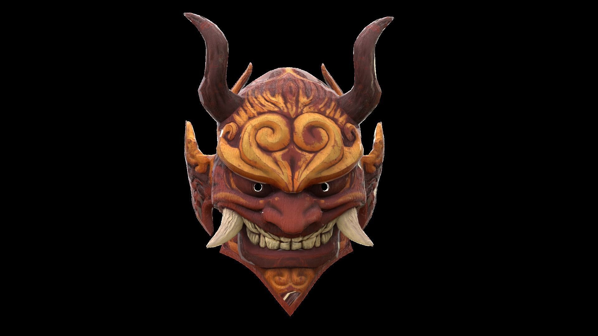 L P Mask Low Poly Low-poly 3D model_5