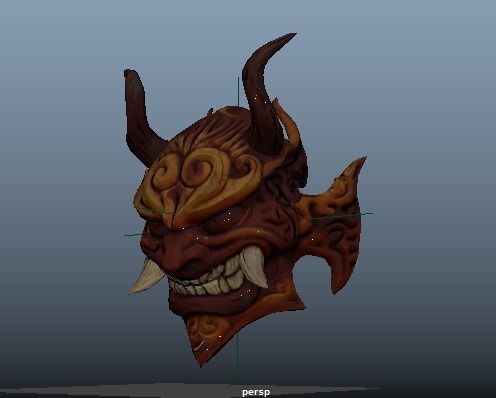 L P Mask Low Poly Low-poly 3D model_20