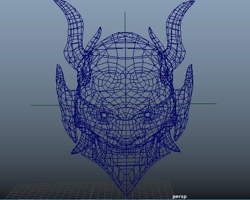 L P Mask Low Poly Low-poly 3D model_10