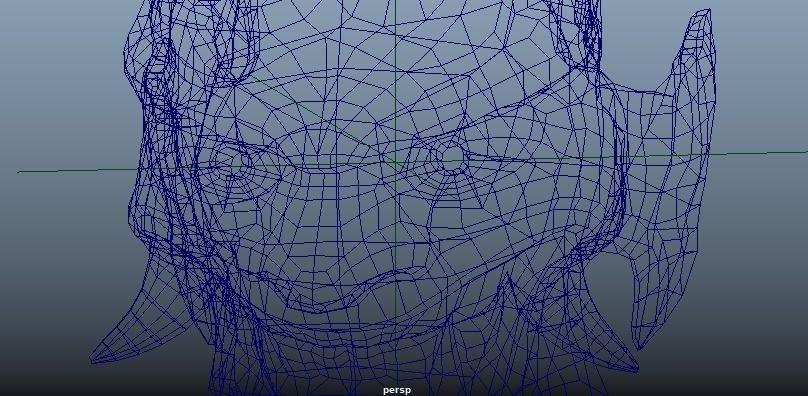 L P Mask Low Poly Low-poly 3D model_12