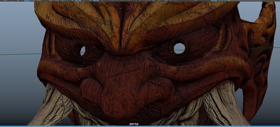 L P Mask Low Poly Low-poly 3D model_11