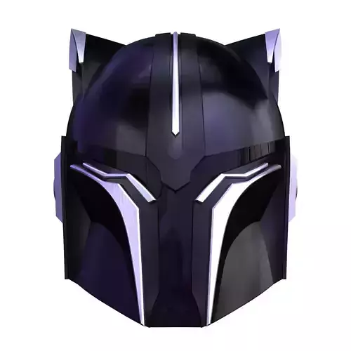 Mandalorian Black Panther helmet - 3D printable file