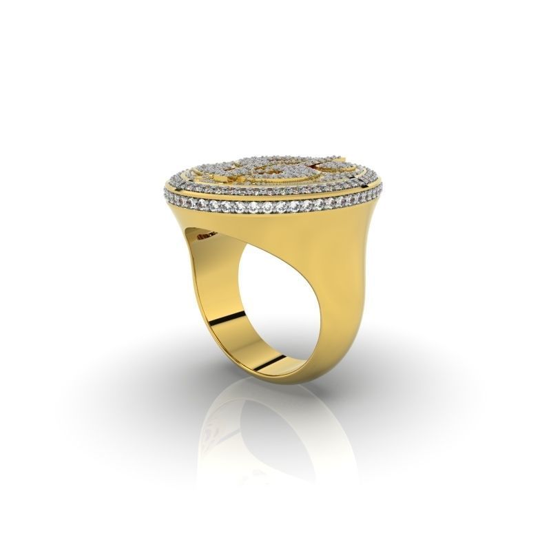DOLLAR RING - JEWELRY 3D - AN-608 3D print model_2