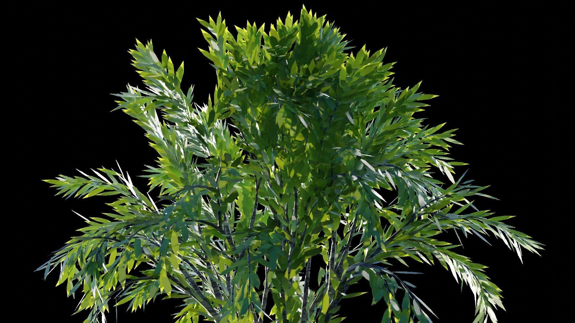 Realistic Trees Pack - Red Green Trees Low-poly 3D model_27