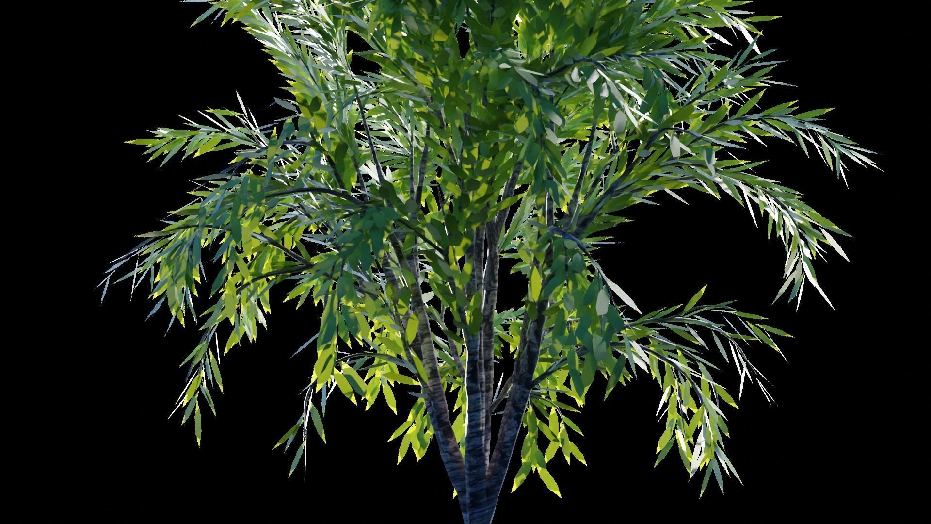 Realistic Trees Pack - Red Green Trees Low-poly 3D model_26