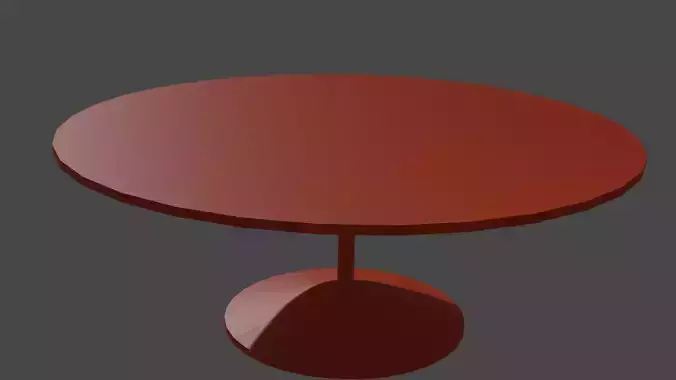 blander table Low-poly 3D model