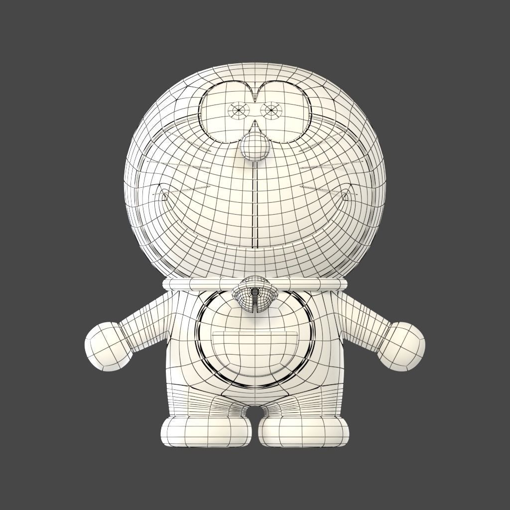 DORAEMON 3D MODEL - Cartoon Character 3D Model Low-poly 3D model_5