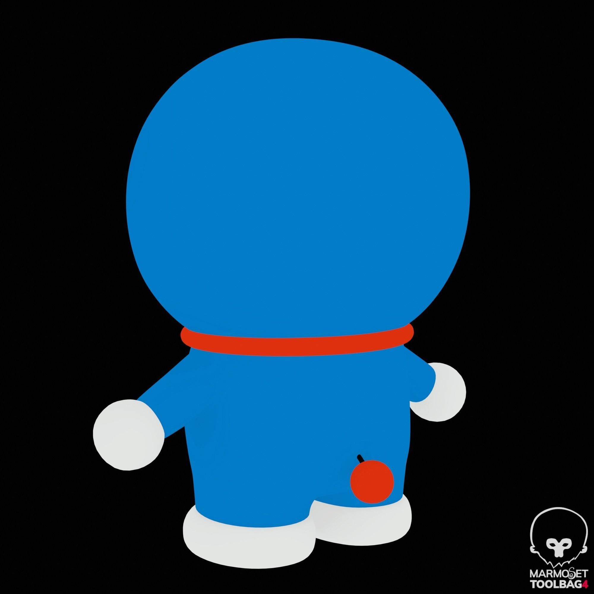 DORAEMON 3D MODEL - Cartoon Character 3D Model Low-poly 3D model_15