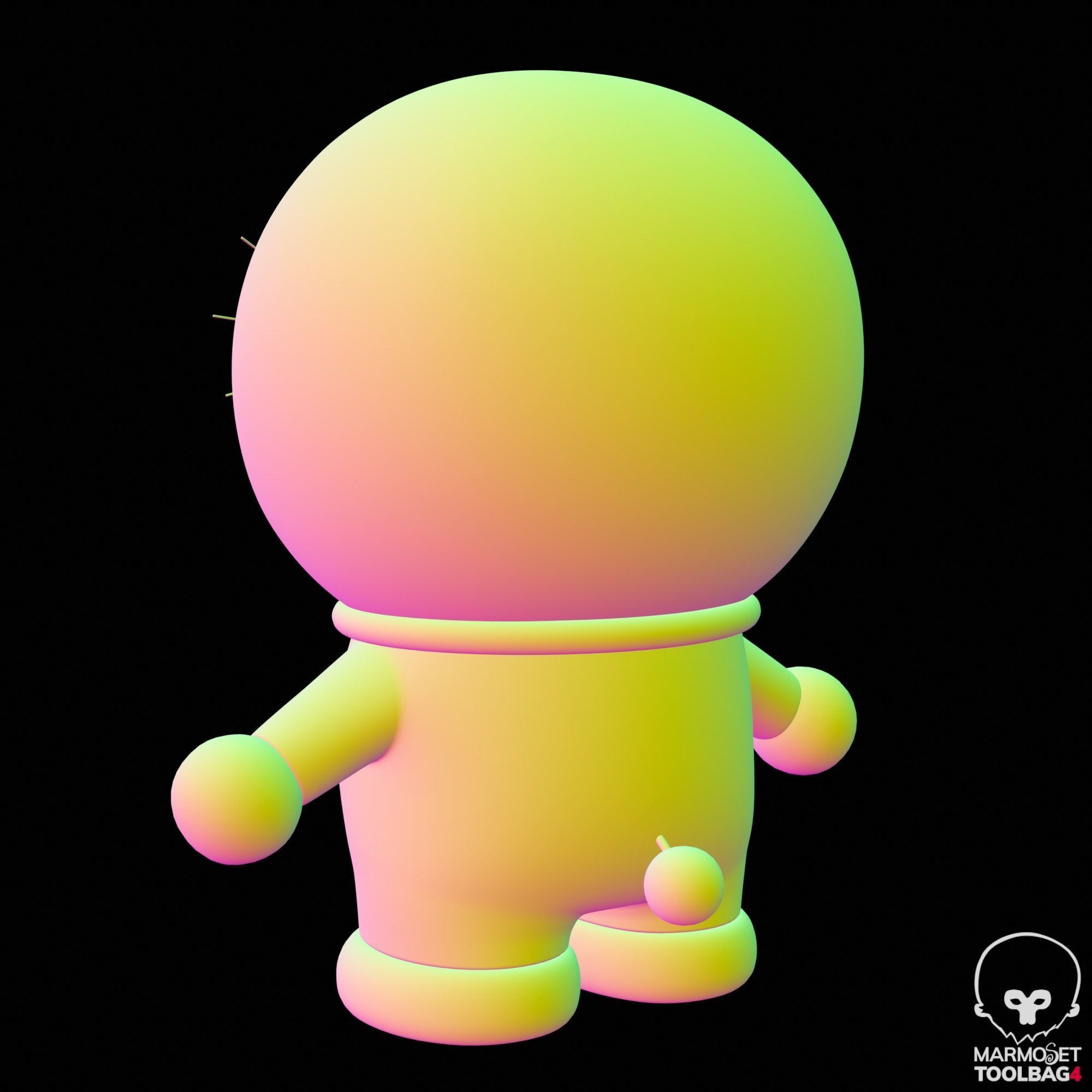 DORAEMON 3D MODEL - Cartoon Character 3D Model Low-poly 3D model_17