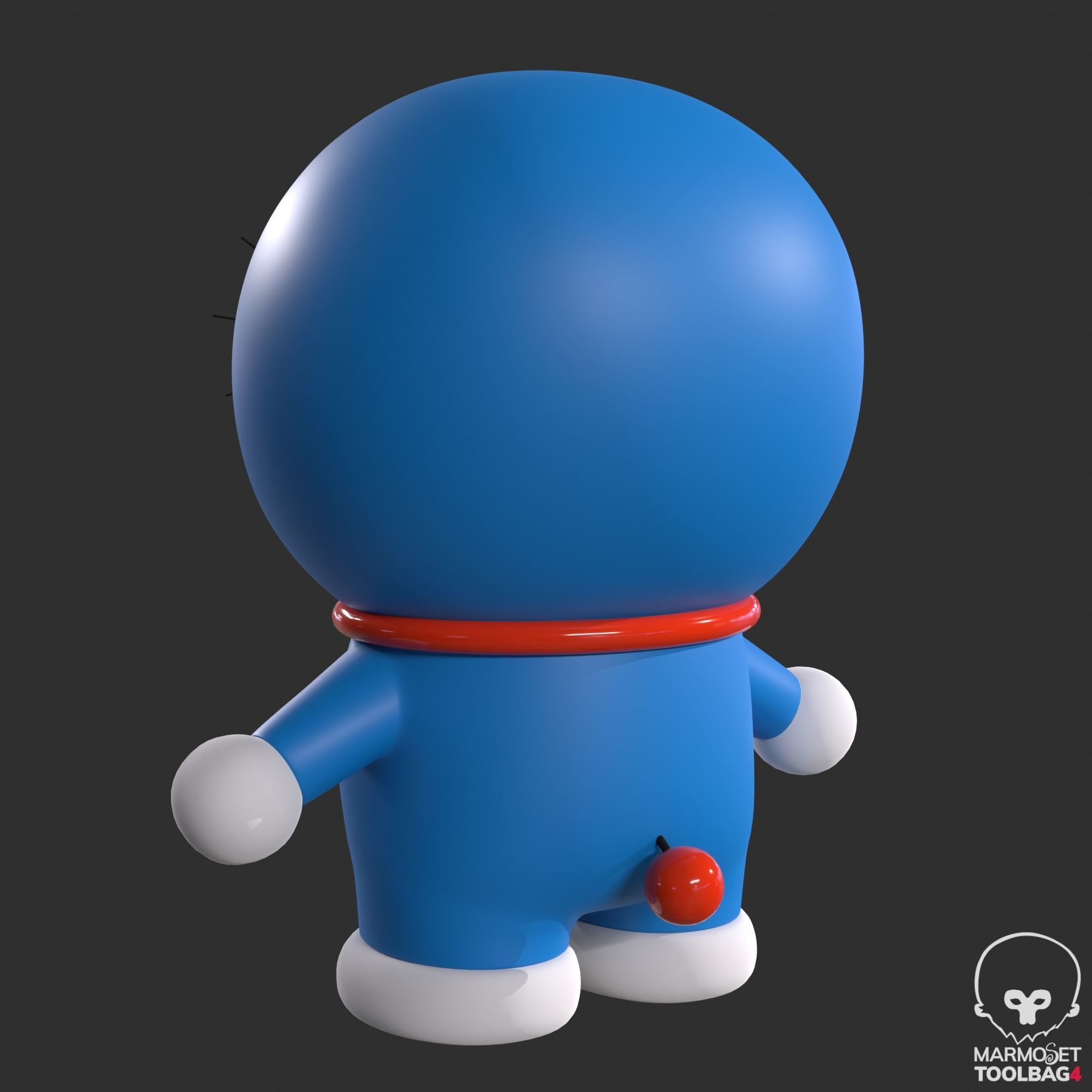 DORAEMON 3D MODEL - Cartoon Character 3D Model Low-poly 3D model_16