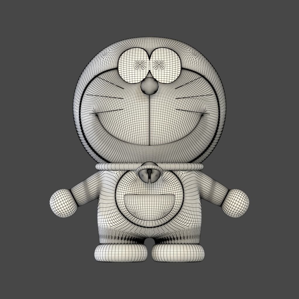 DORAEMON 3D MODEL - Cartoon Character 3D Model Low-poly 3D model_4