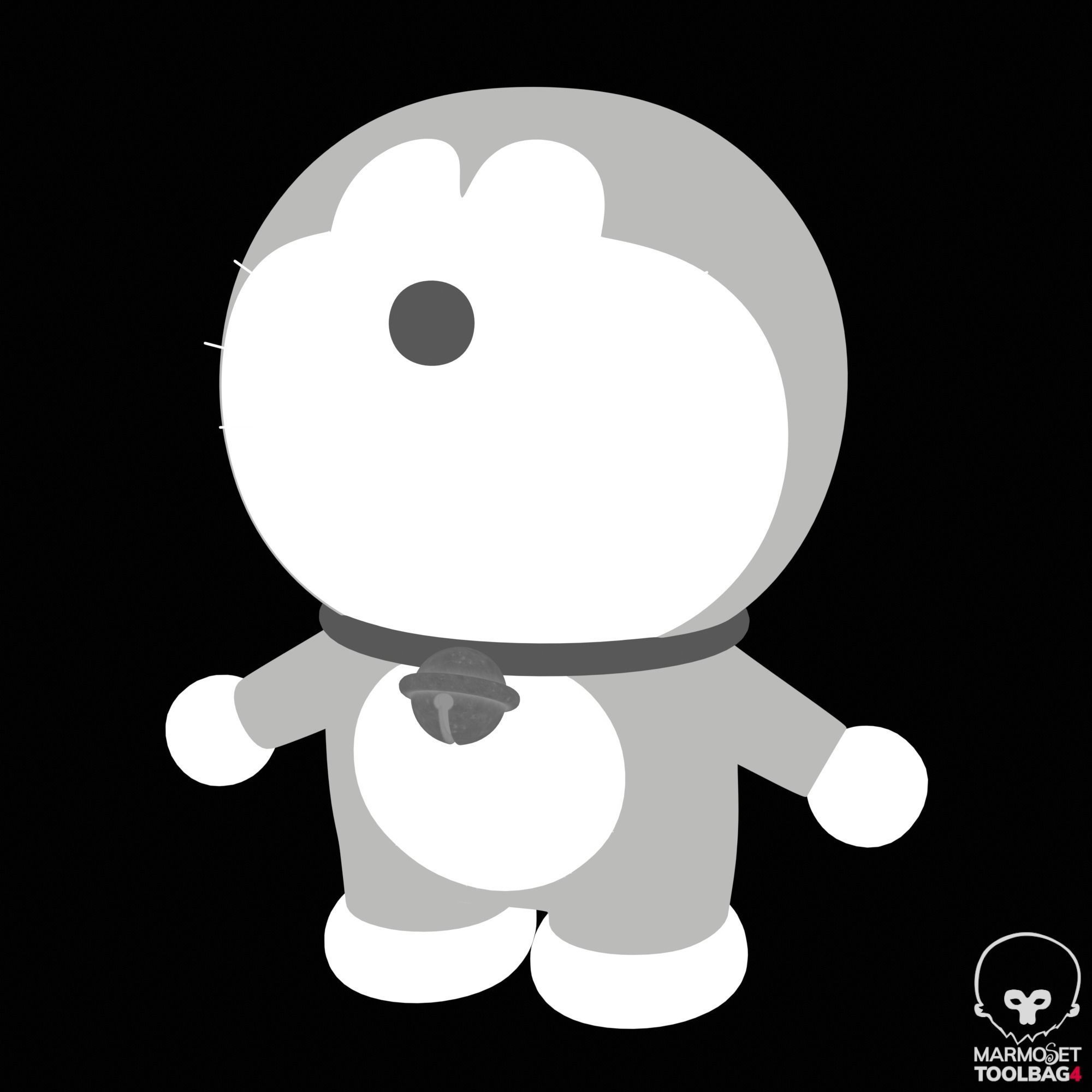 DORAEMON 3D MODEL - Cartoon Character 3D Model Low-poly 3D model_14