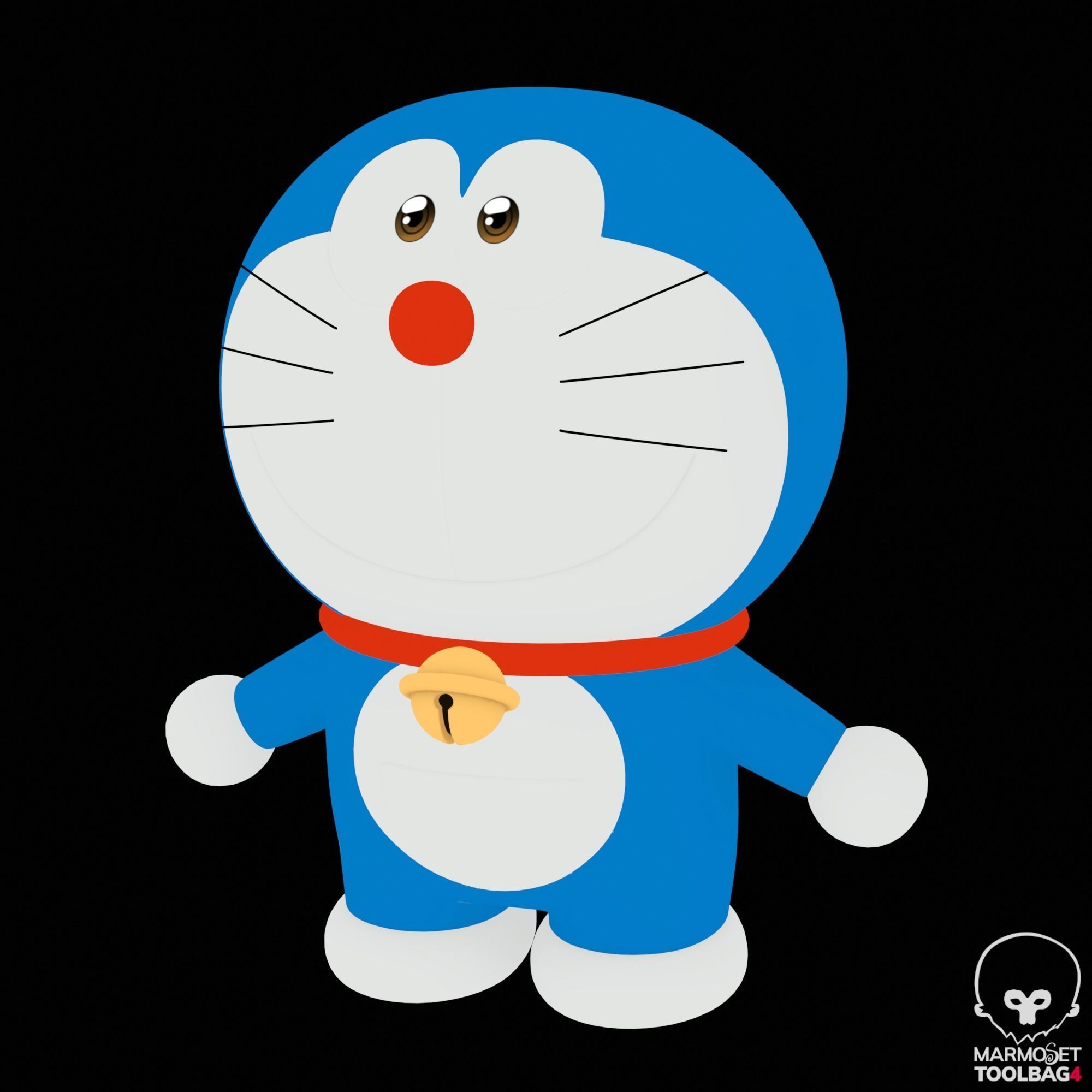 DORAEMON 3D MODEL - Cartoon Character 3D Model Low-poly 3D model_10