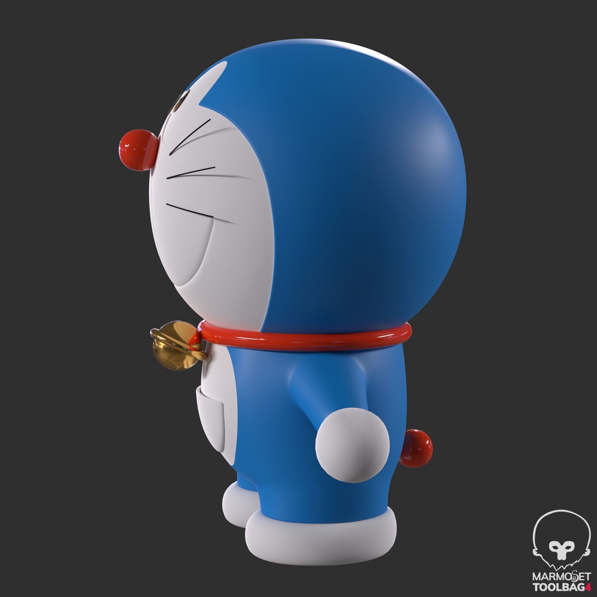 DORAEMON 3D MODEL - Cartoon Character 3D Model Low-poly 3D model_19