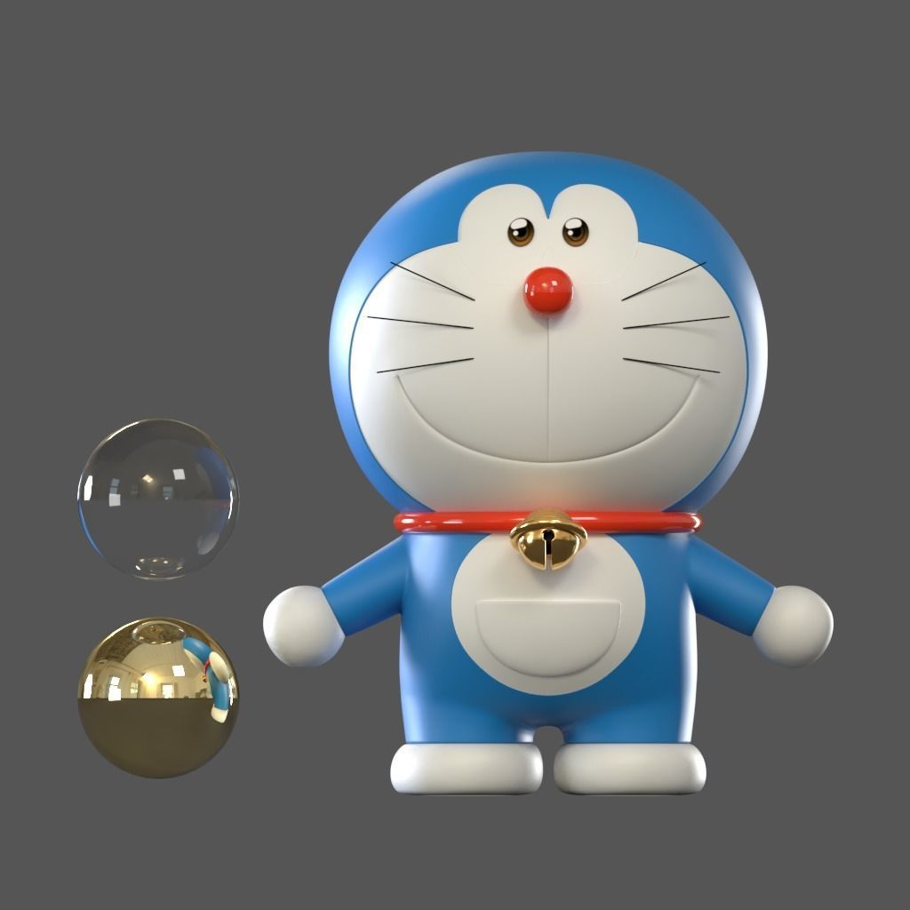 DORAEMON 3D MODEL - Cartoon Character 3D Model Low-poly 3D model_2