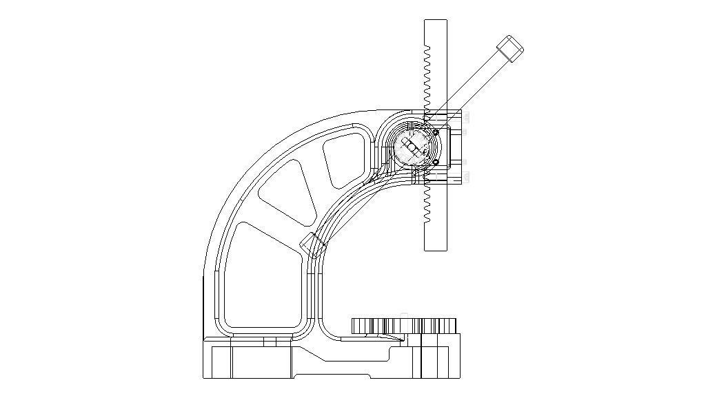 Manual Arbor Press 05 Ton Pressure 3D model_25
