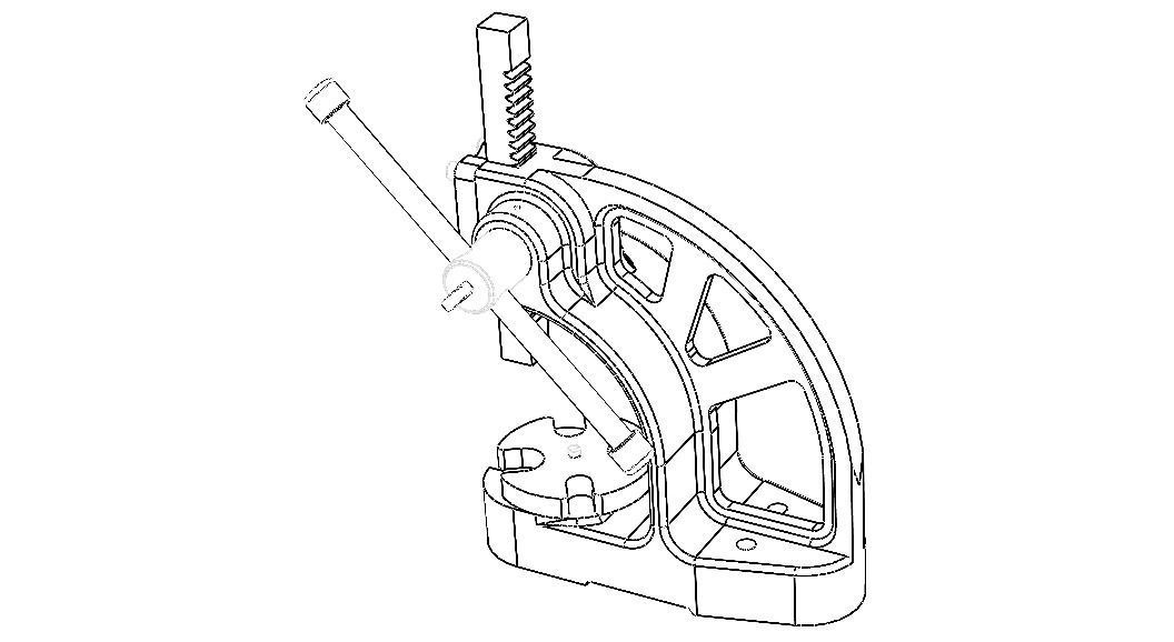 Manual Arbor Press 05 Ton Pressure 3D model_2
