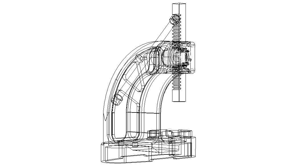 Manual Arbor Press 05 Ton Pressure 3D model_28