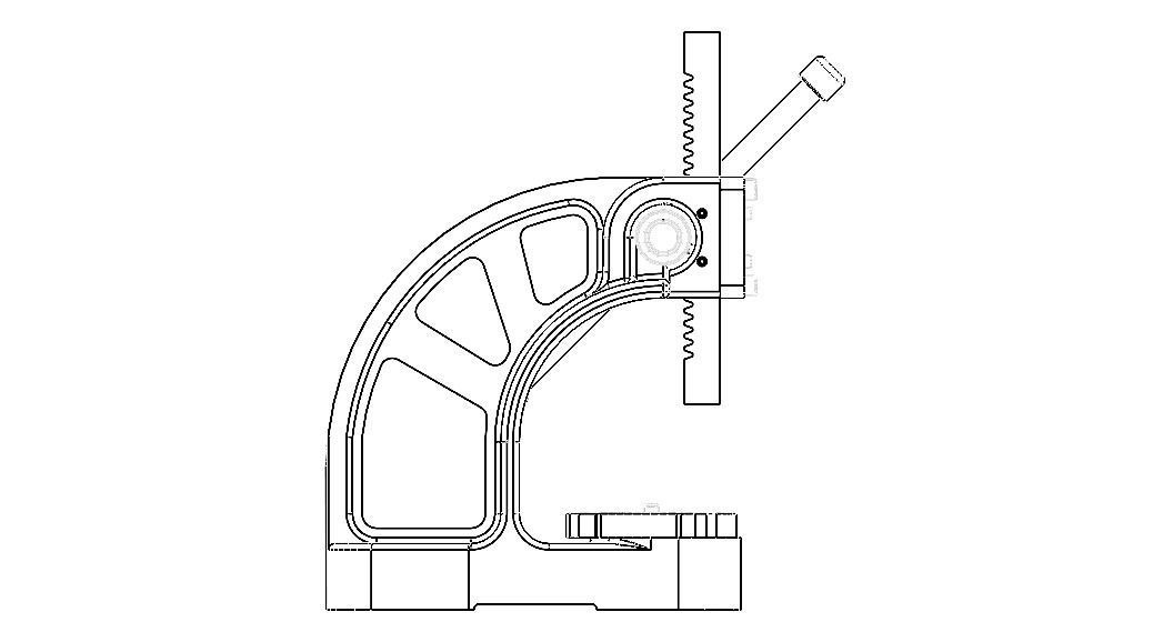 Manual Arbor Press 05 Ton Pressure 3D model_23