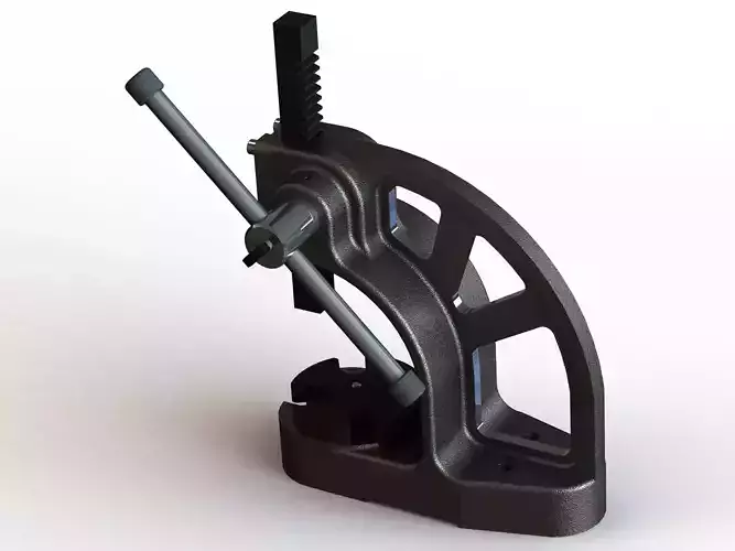 Manual Arbor Press 05 Ton Pressure 3D model
