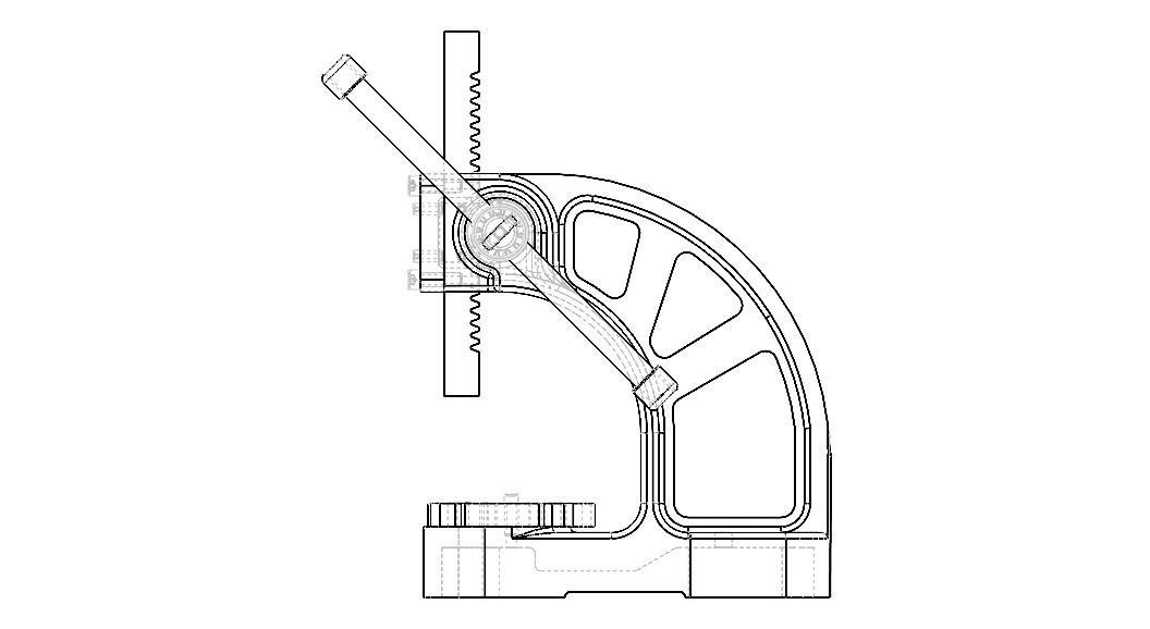 Manual Arbor Press 05 Ton Pressure 3D model_9