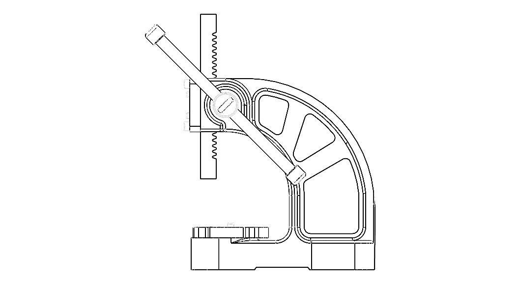 Manual Arbor Press 05 Ton Pressure 3D model_8