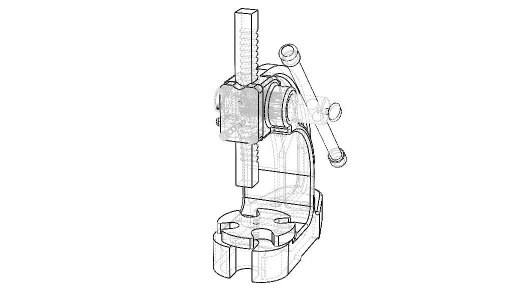 Manual Arbor Press 05 Ton Pressure 3D model_18