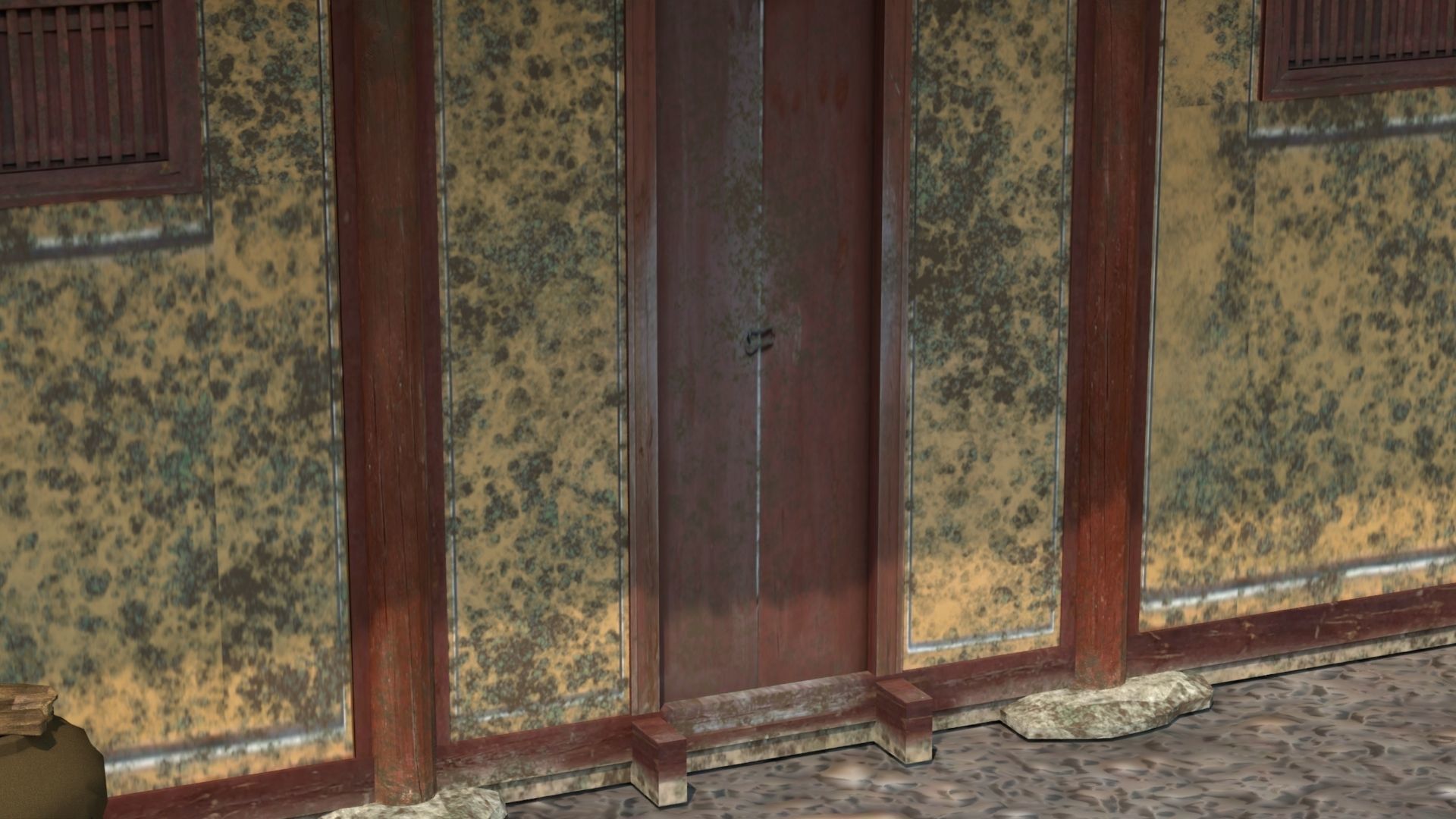 Realistic Abandoned Temple Low-poly 3D model_12