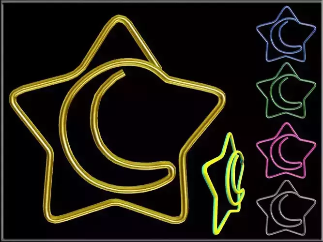 Moon Star Paperclips