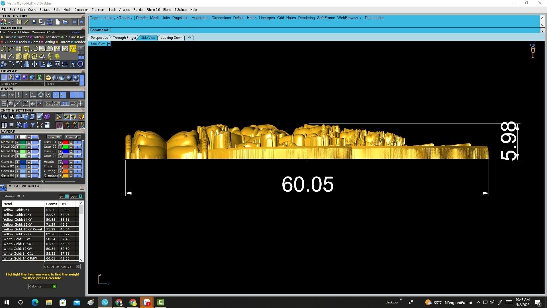 A5107 Buddha Many Hands Sitting on a Lotus Platform Pendant 3D 3D print model_5