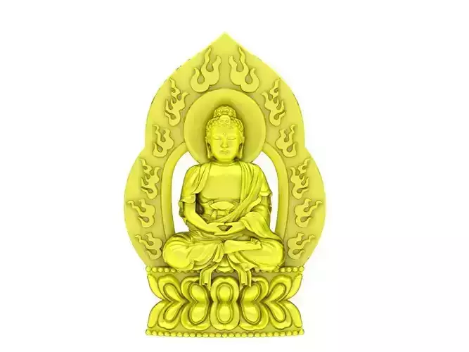 A5110 Buddha Sitting on Lotus Pendant