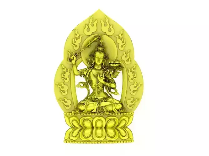 A5112 Buddha Thousand Hands Sitting on Lotus Lucky Pendant