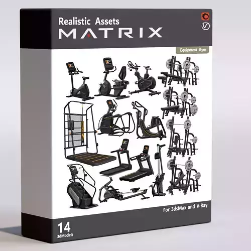Matrix Gym Equipment 3D model