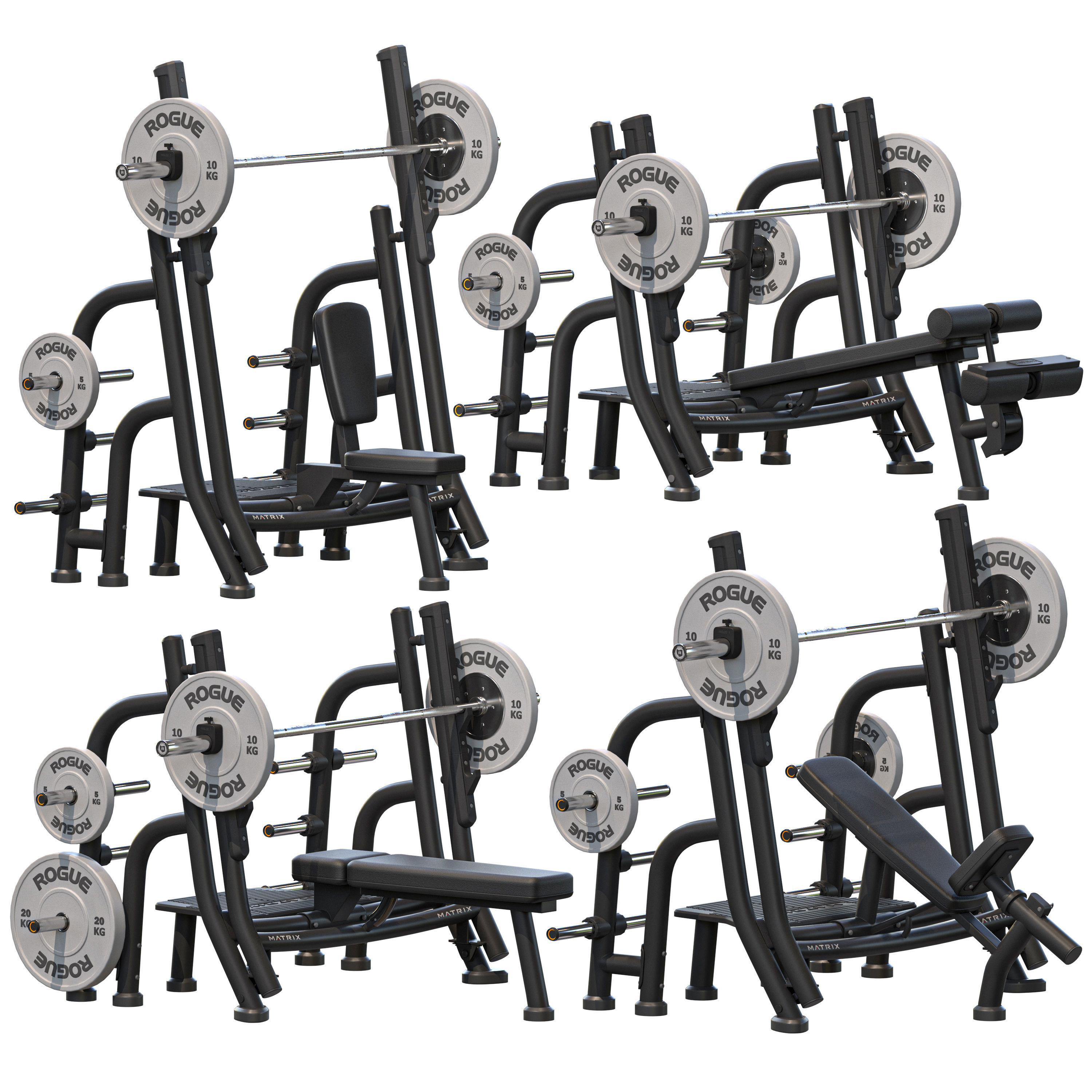 Matrix Gym Equipment 3D model_40