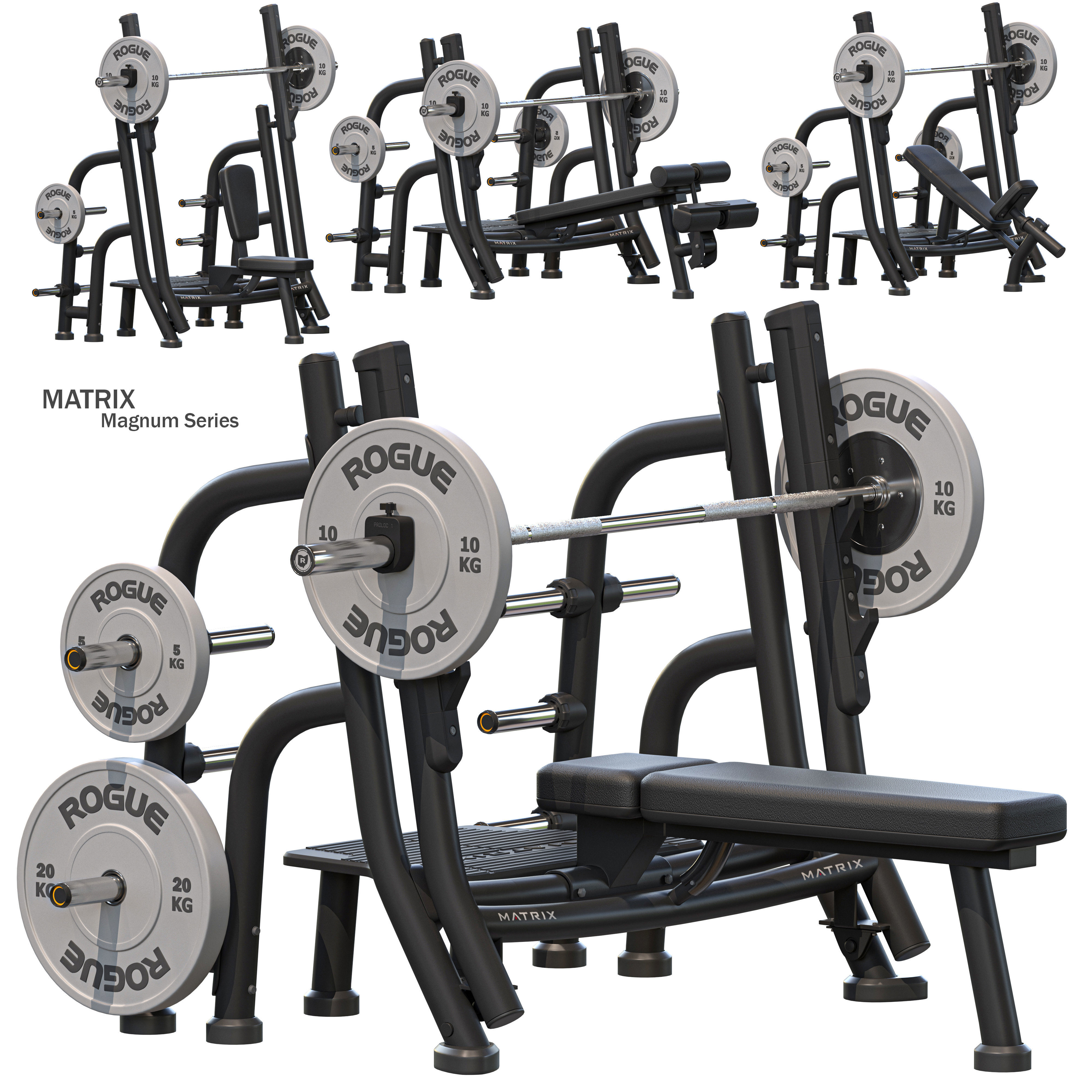 Matrix Gym Equipment 3D model_39