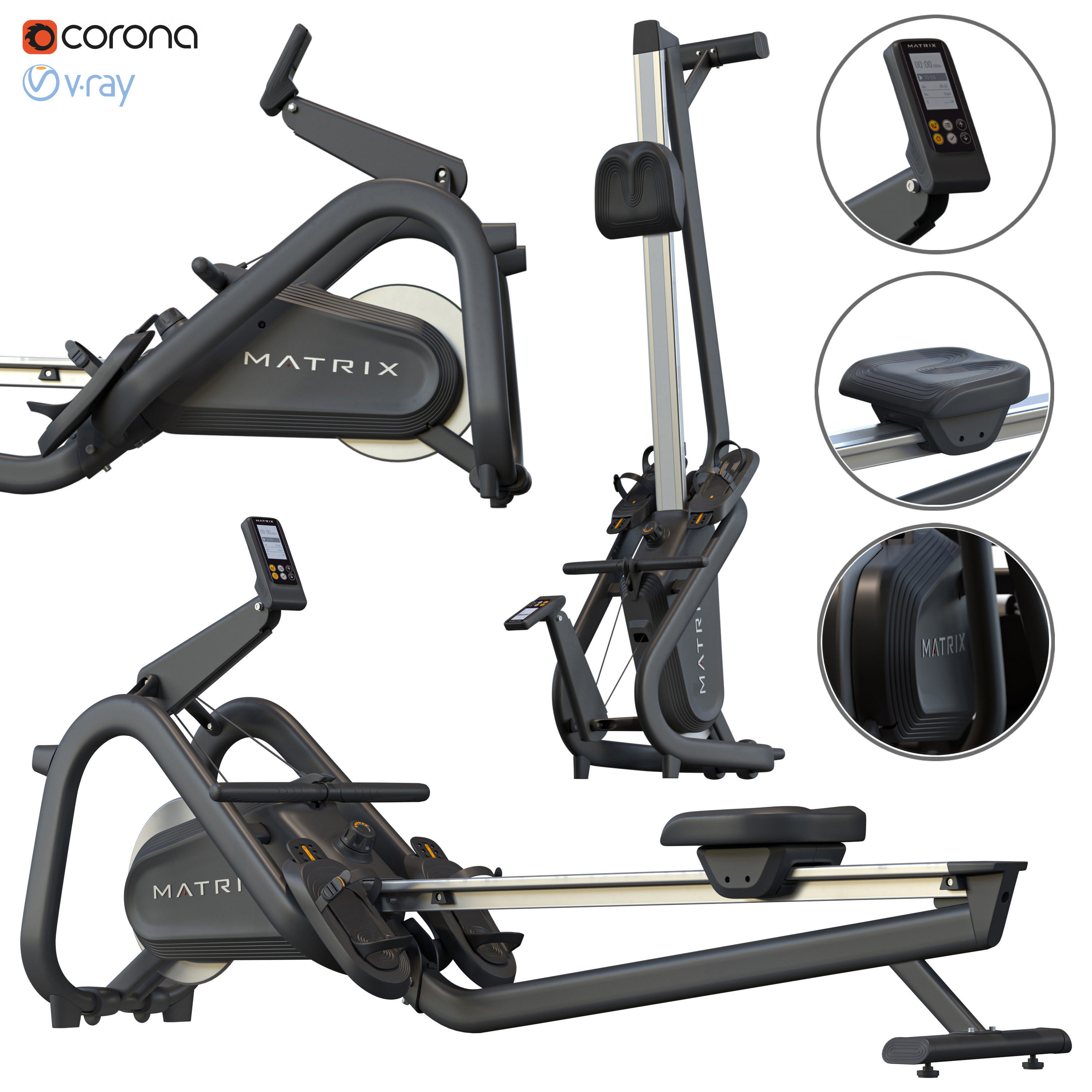 Matrix Gym Equipment 3D model_62