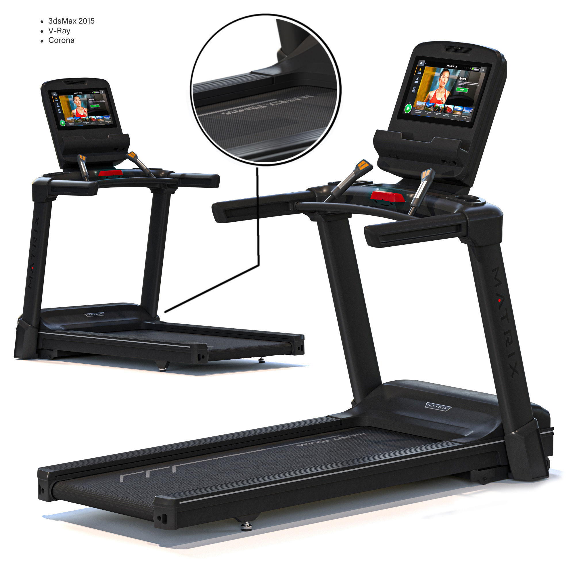 Matrix Gym Equipment 3D model_52