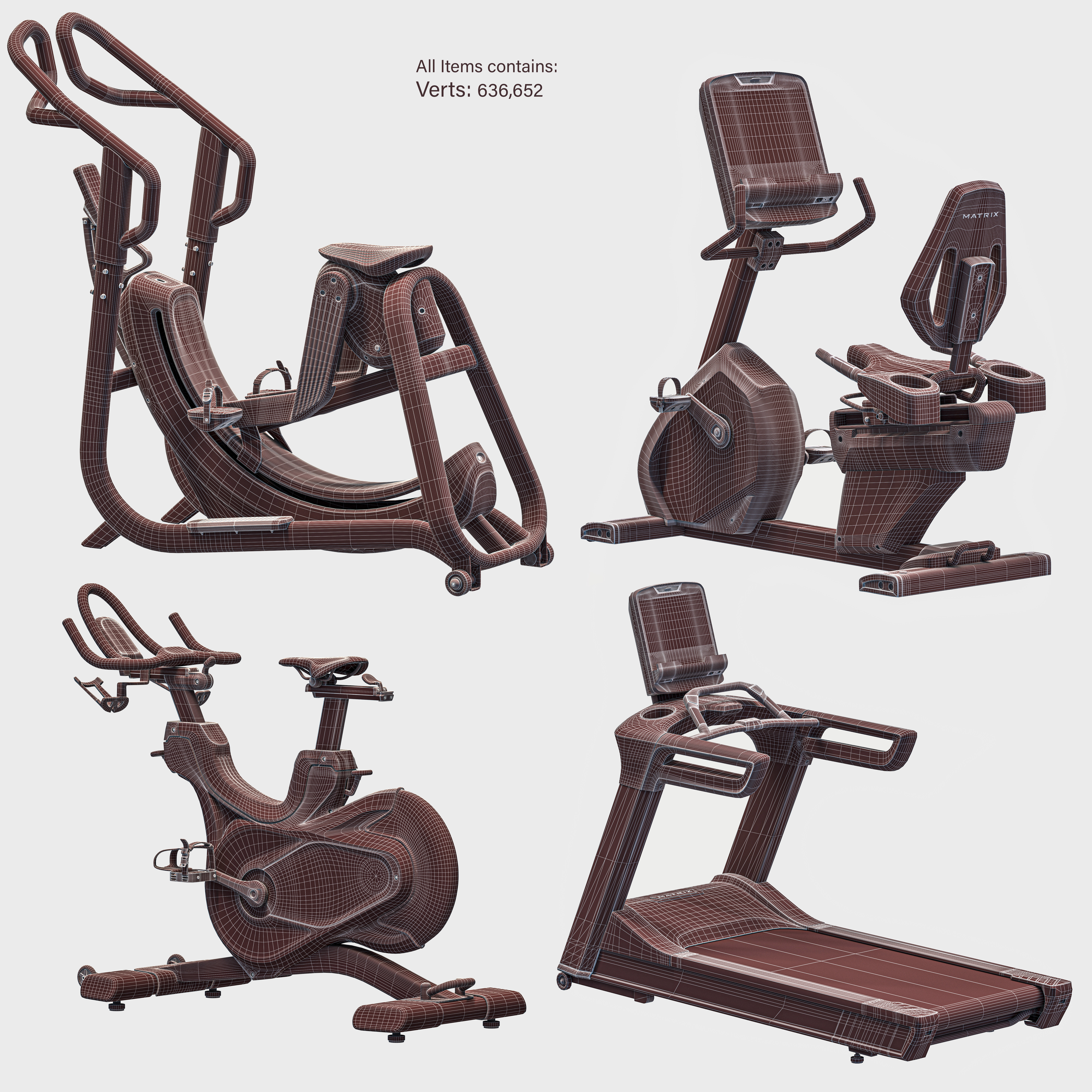 Matrix Gym Equipment 3D model_146