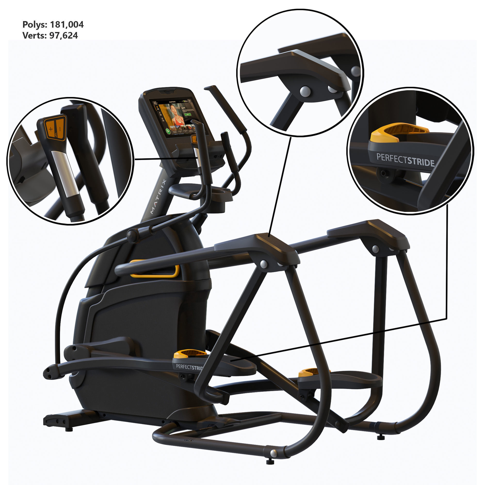 Matrix Gym Equipment 3D model_2