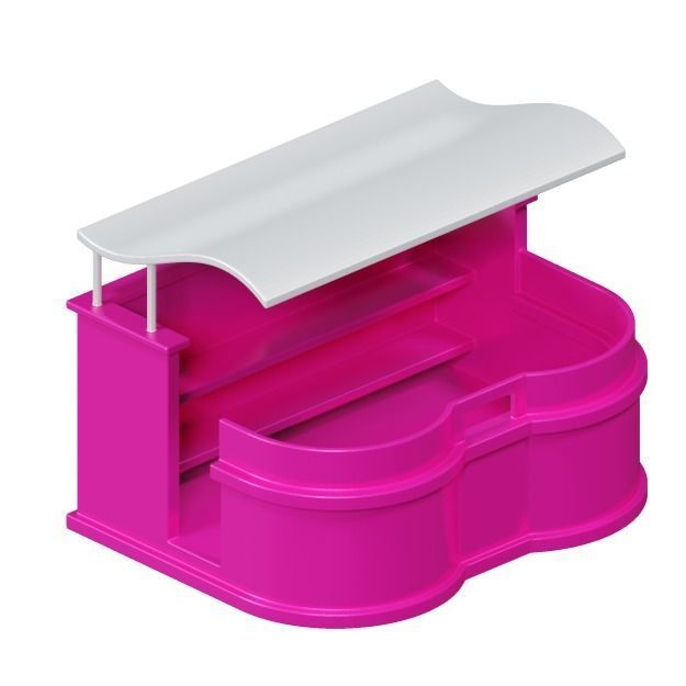 Kids Cafe Stall Toy 3D model_2