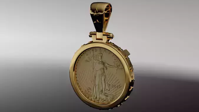 CUSTOM 1 oz American gold coin mount